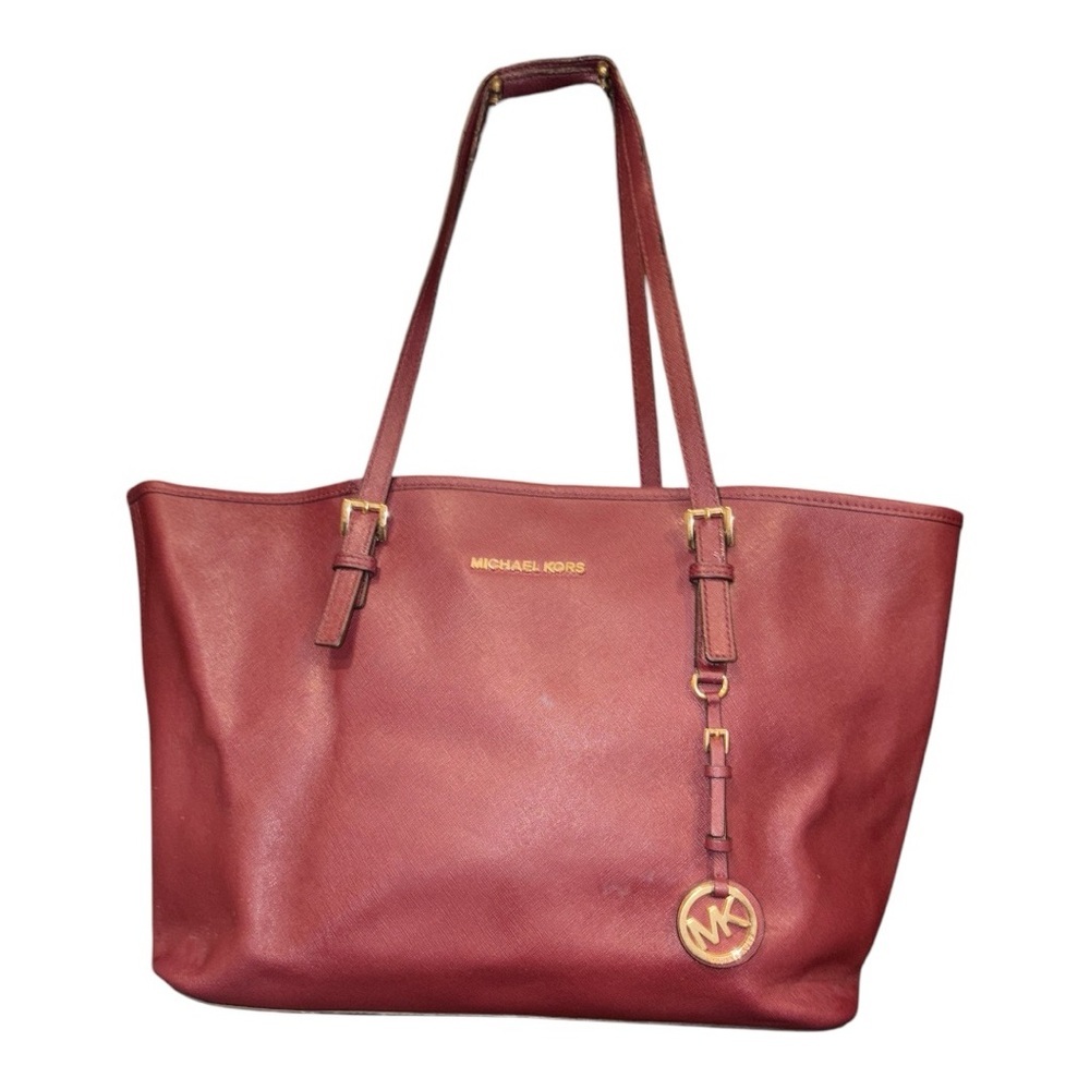 Michael Kors Large Cranberry Tote w/ Gold Hardware. BP 1